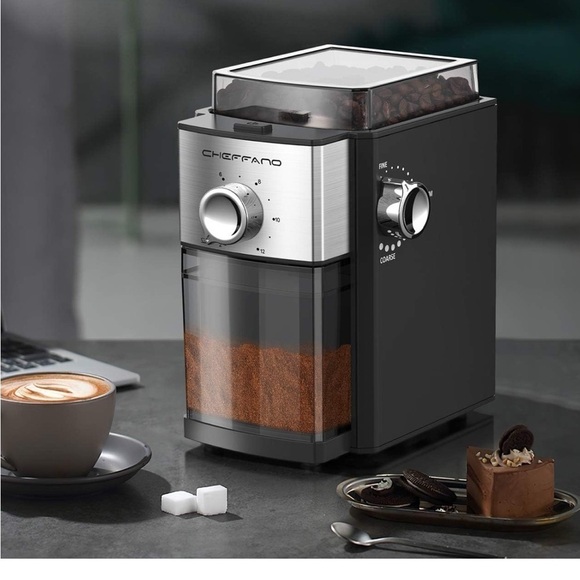 Conical Burr Coffee Grinder Cheffano 8.8 0Z - Picture 2 of 7